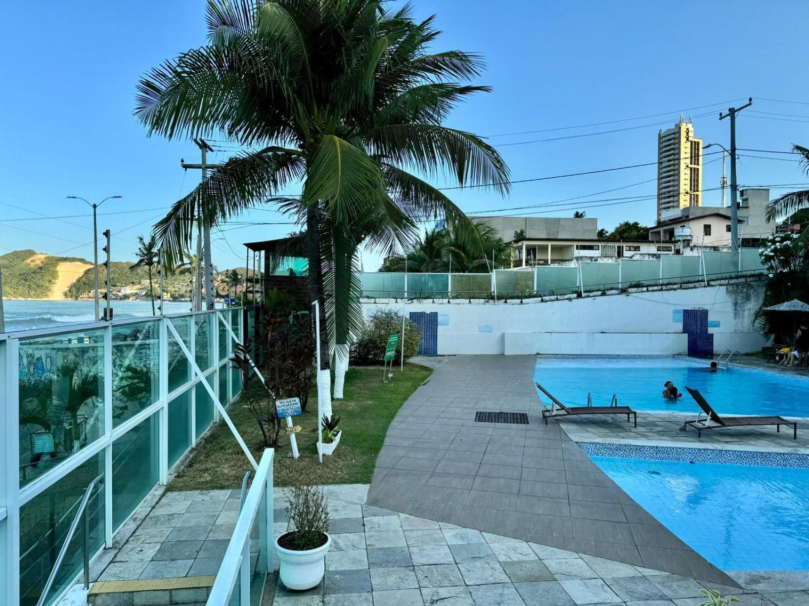 Edy Hospedagens Beira-Mar Flat 310 Com Vista Para O Morro Do Careca, Piscina E Localizacao Privilegiada Natal Luaran gambar